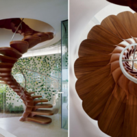 stylish design of stairs in the house