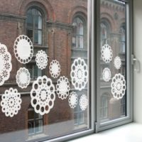 langų dekoravimas naujųjų metų idėjoms
