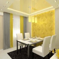 An example of using beautiful yellow in the decor of a room photo