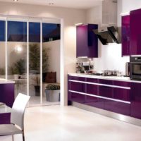 example of using light lilac in the interior photo