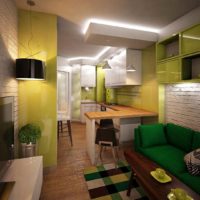 the idea of ​​a bright kitchen design 12 sq. m picture