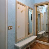 The idea of ​​a beautiful design of the hallway with mirrors photo