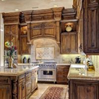versione degli splendidi interni della cucina in una foto in stile classico