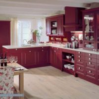 the idea of ​​a beautiful kitchen decor in a classic style picture
