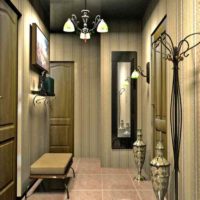idea of ​​unusual style of a small hallway photo