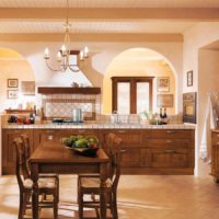 version of the beautiful decor of the kitchen in a classic style photo