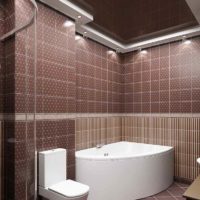 idea of ​​unusual decor laying tiles in the bathroom picture