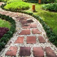 option to use beautiful garden paths photo