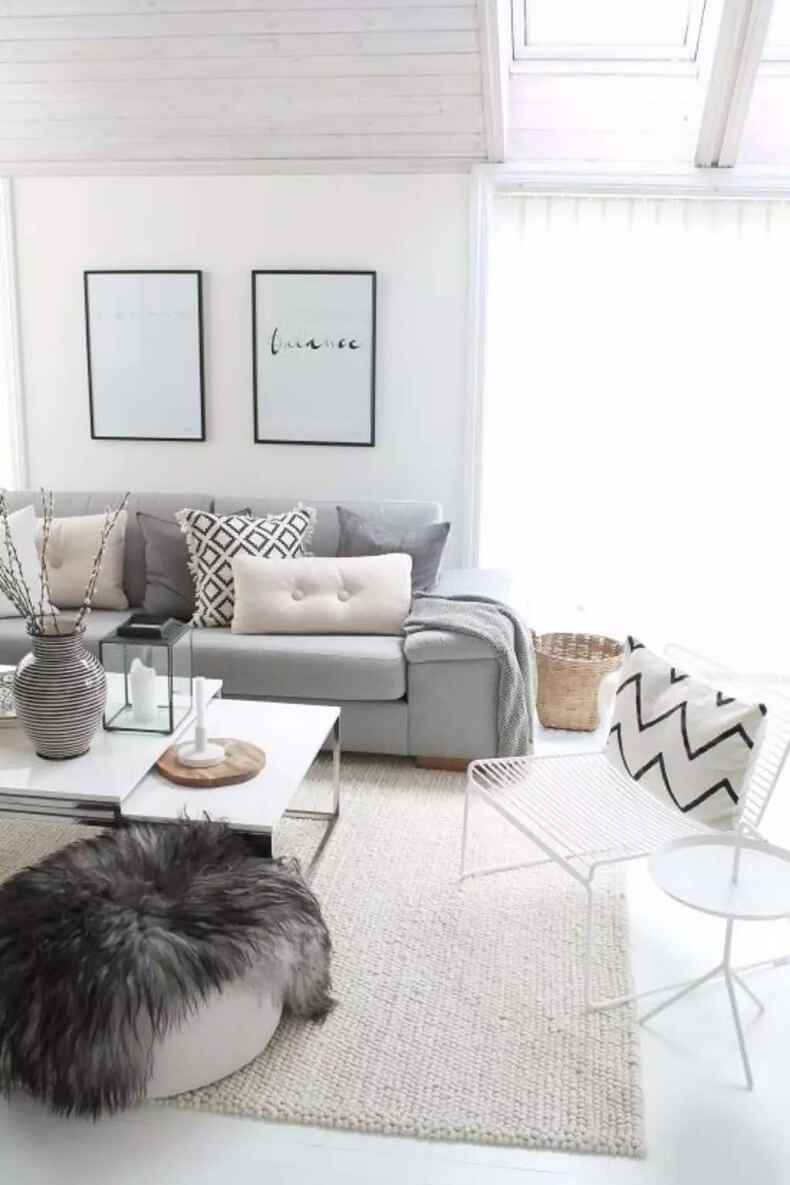 the idea of ​​applying a bright Scandinavian style in the decor