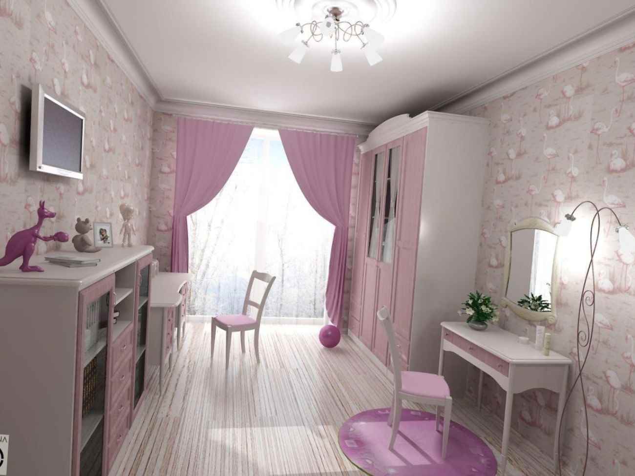 the idea of ​​an unusual decor for a child’s room for a girl
