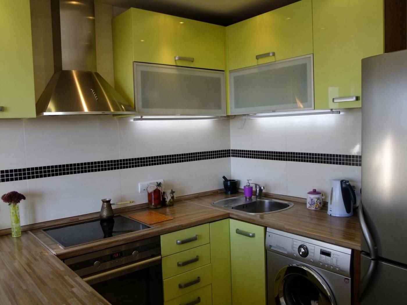 a variant of a beautiful kitchen decor 12 sq.m