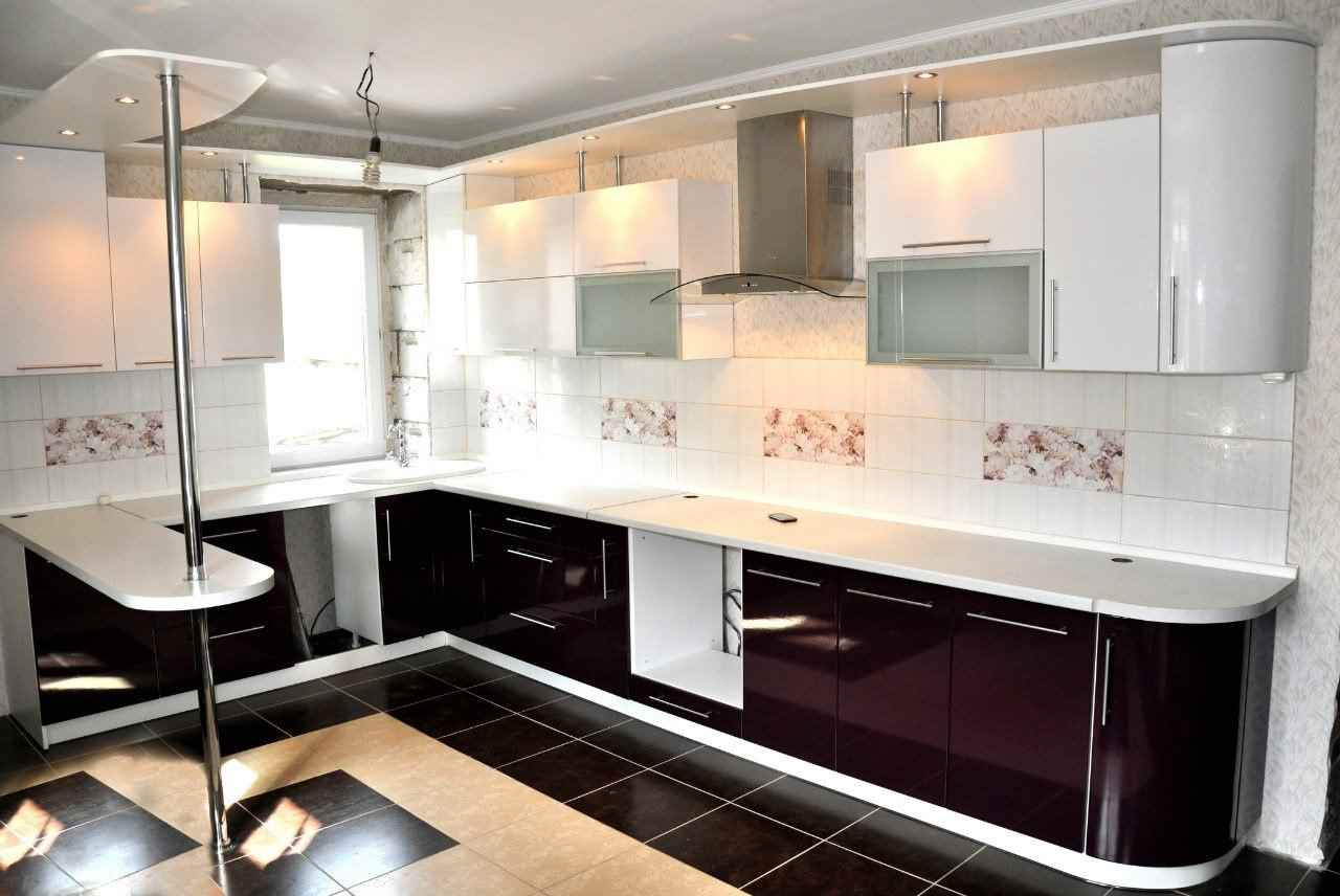 the idea of ​​a beautiful kitchen interior of 13 sq.m