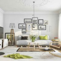 idea of ​​unusual decor of the apartment in the Scandinavian style picture