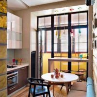 the idea of ​​a bright kitchen decor 13 sq.m photo