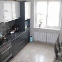 the idea of ​​a bright style kitchen 11 sq. m picture