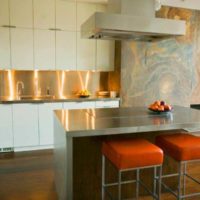 the idea of ​​a bright style kitchen 12 sq. m picture