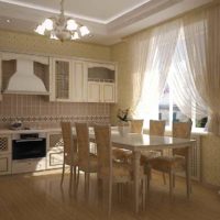 a variant of a beautiful kitchen design in a country house picture