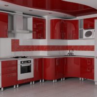 bright kitchen with air duct