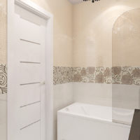 photo de carreaux de salle de bain avec un motif