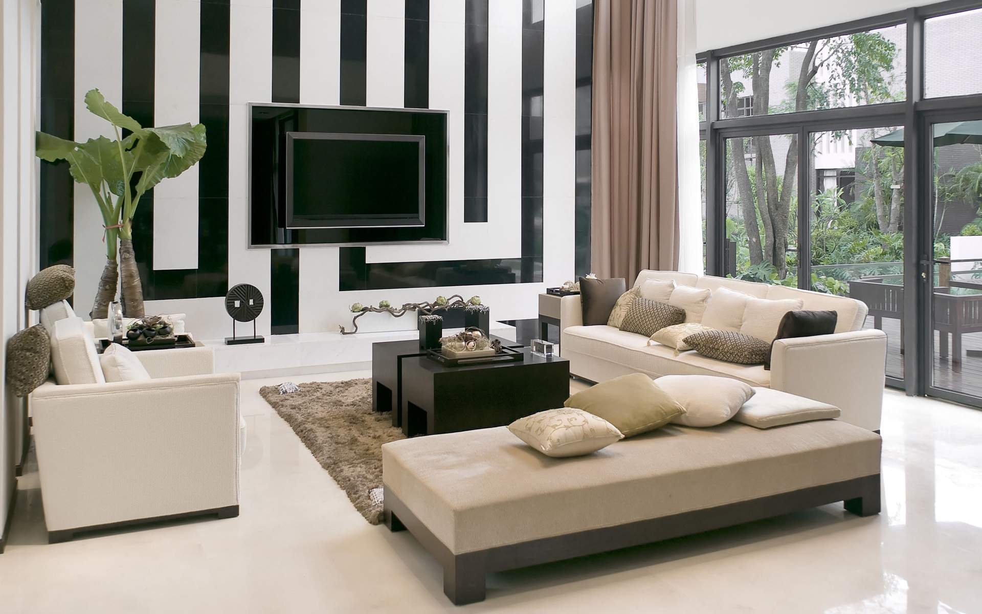 modern wallpaper for the living room