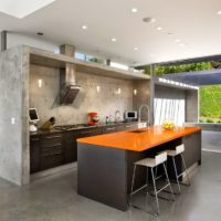 kitchen design without overhead hanging cabinets ideas