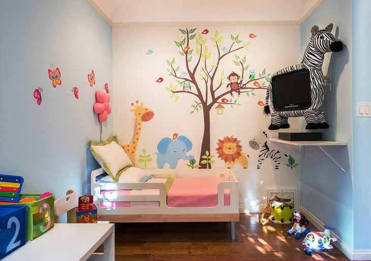 conception d'une petite chambre d'enfants
