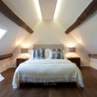 attic design in bedroom house
