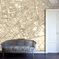 conception de papier peint dans les idées d'intérieur appartement