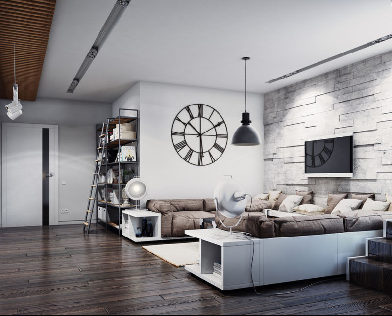 loft living room ceiling design