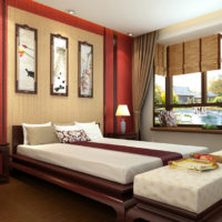 design of a small bedroom by feng shui