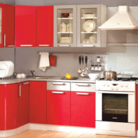 kitchen with a bright set