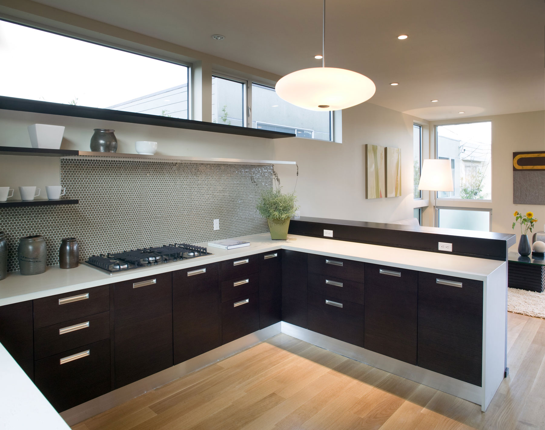 kitchen interior design without upper cupboards
