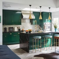 kitchen in green ideas