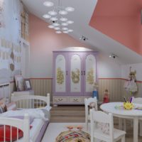 small children's room design in bright colors