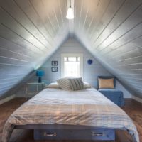attic in a private house photo design