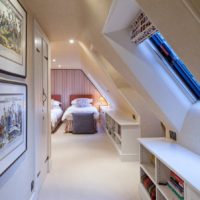 attic in a private house design ideas