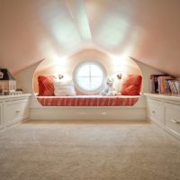 attic in a private house ideas photos