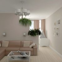 studio apartment for a family with a child design photo