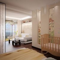 studio apartment for a family with a child photo design