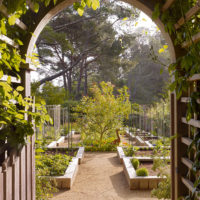 giardino con letti design