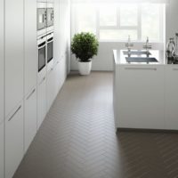 tiles on the kitchen interior photo