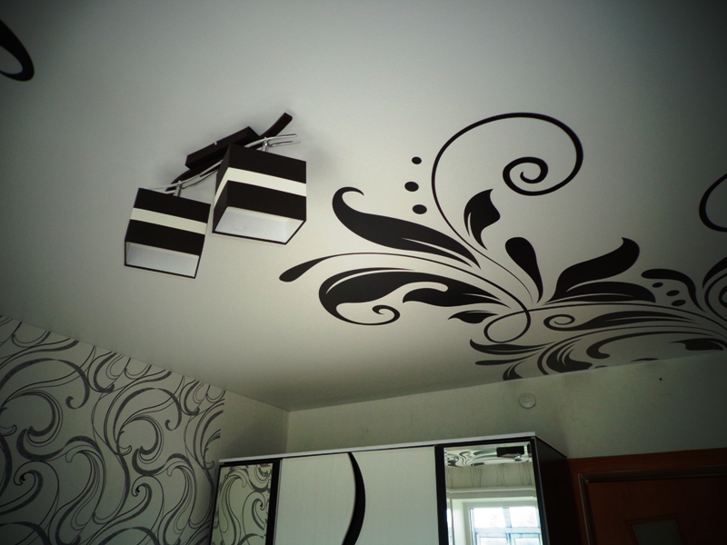 drawings on the ceiling