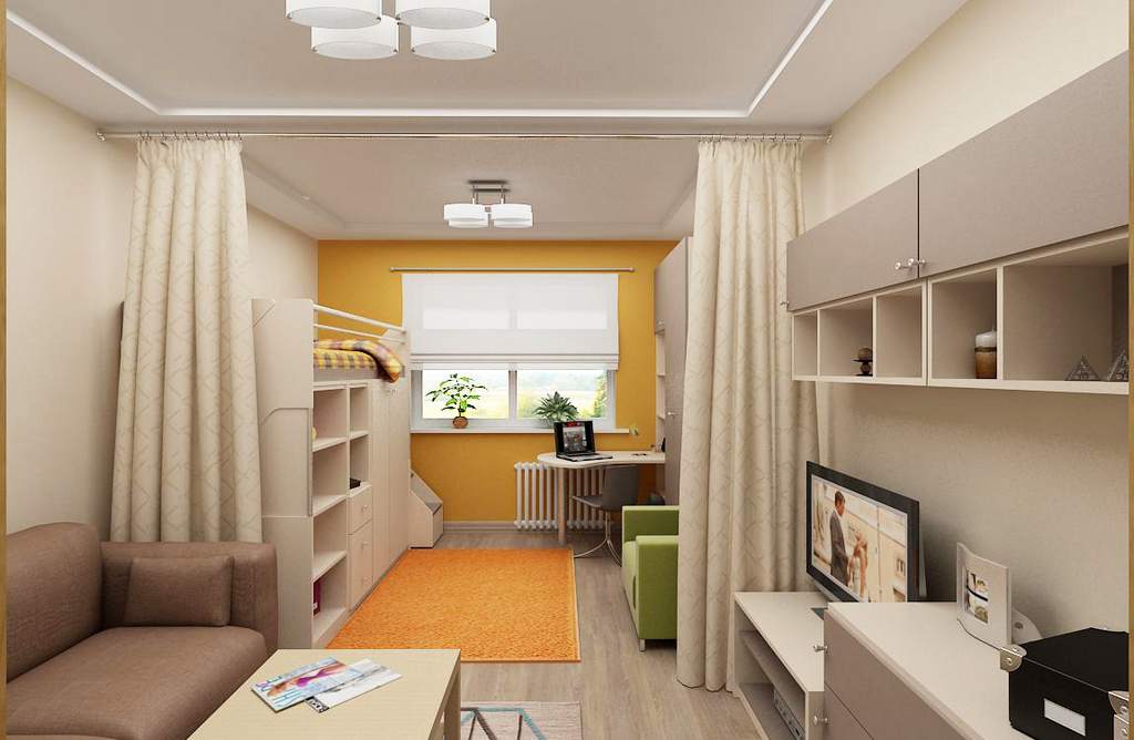 zoning of an apartment for a family with a baby