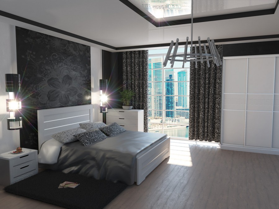 Design of a modern bedroom 2018