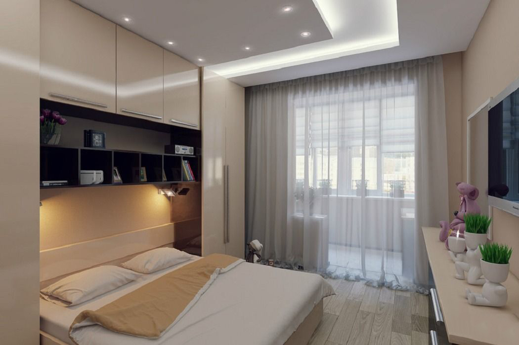 design of a small bedroom 10 sq m