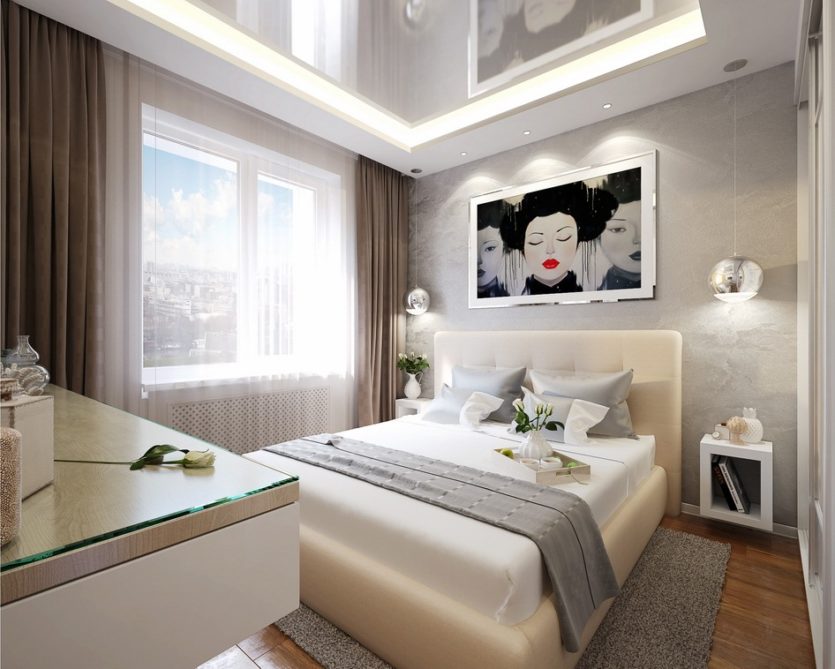 design elegante camera da letto 10 mq