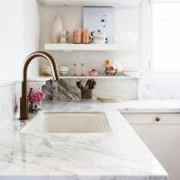 white color in the interior of the kitchen
