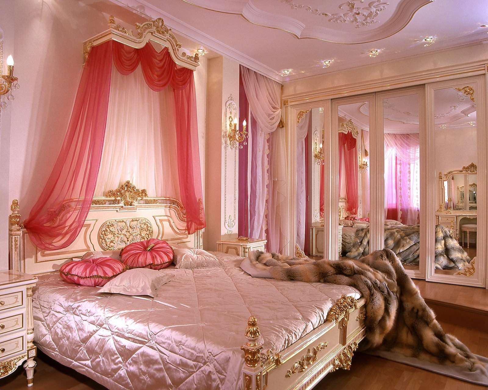 camera da letto rosa