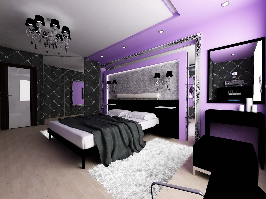 the color scheme of the bedroom is 14 sq m