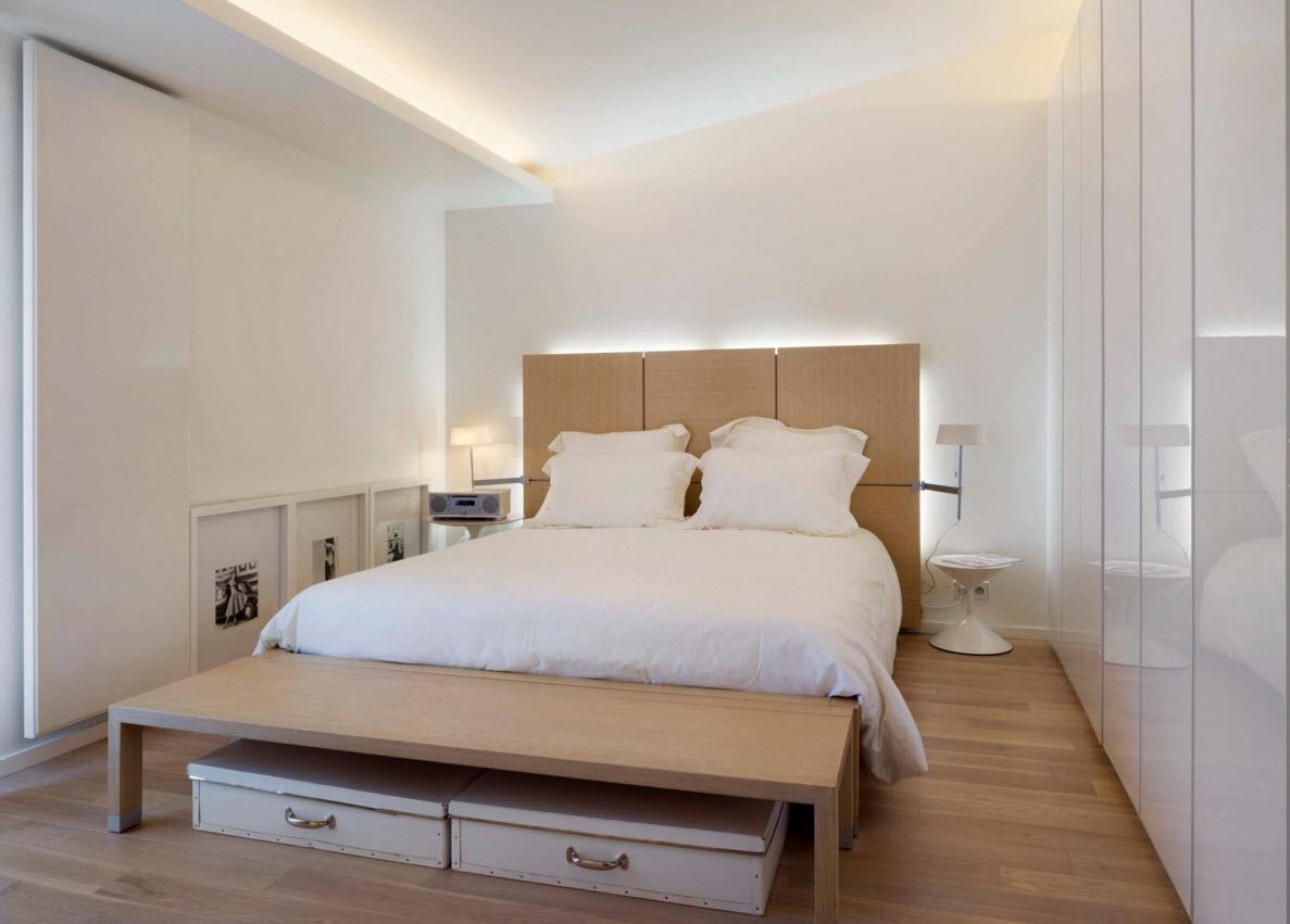 camera da letto in stile moderno di 9 mq